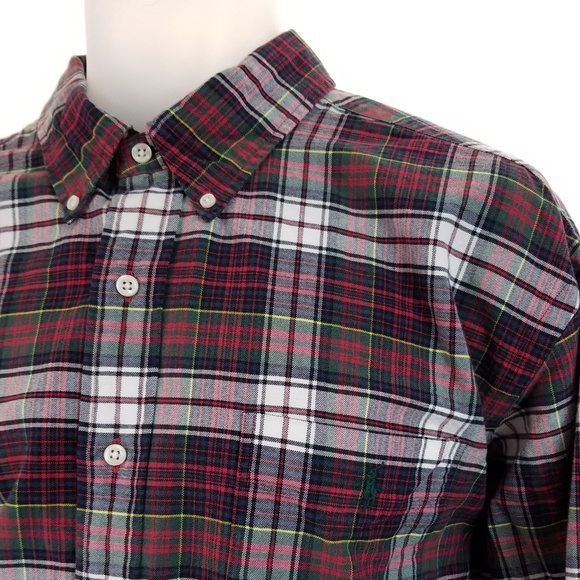 "SOLD ONLINE" POLO Ralph Lauren XXL Red Plaid - Picture 4 of 7